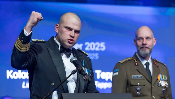 Aasta ohvitser diviisi 2. jalaväebrigaadi Kuperjanovi jalaväepataljoni ülem kolonelleitnant Lauri Teppo. Foto: MIL.EE